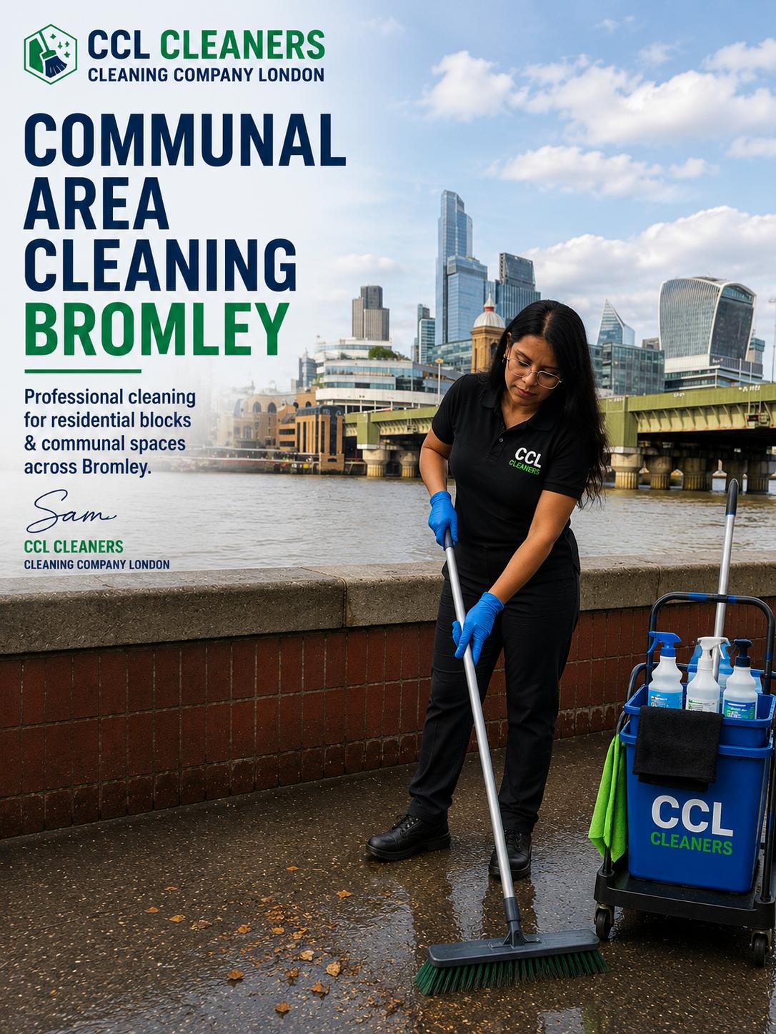 Communal area cleaning in residential blocks in bromley