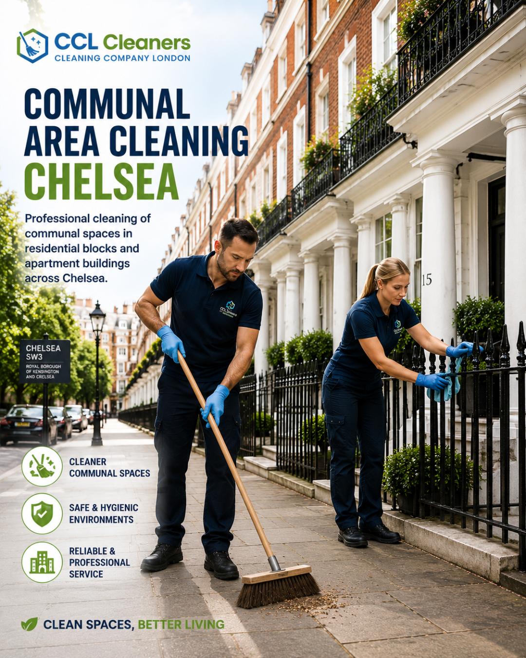 communal area cleaning residential blocks chelsea