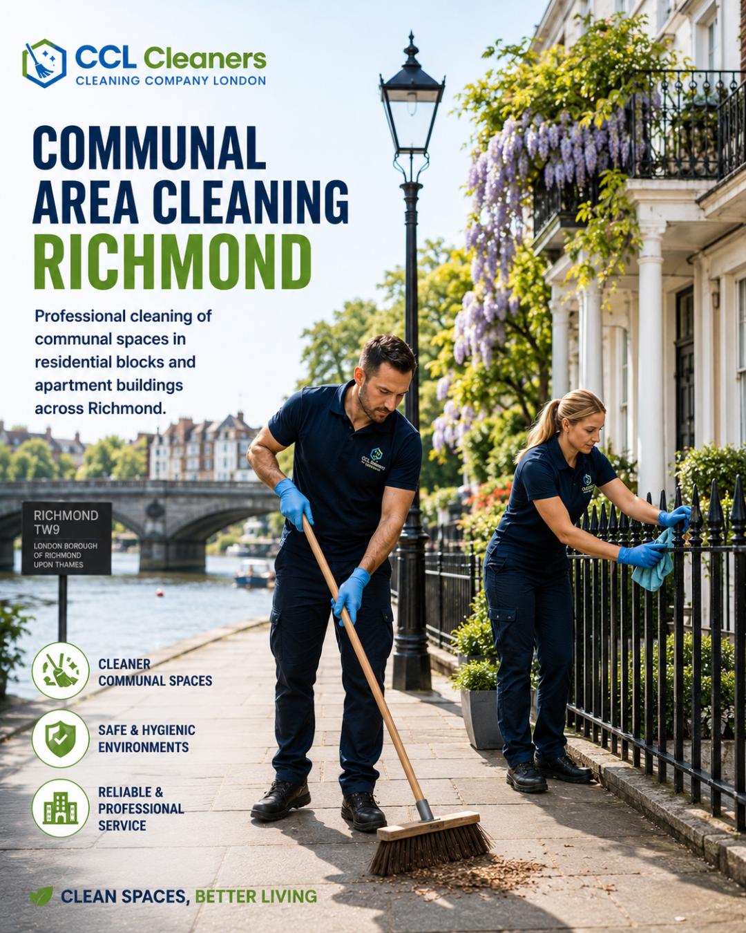 Communal area cleaning Richmond