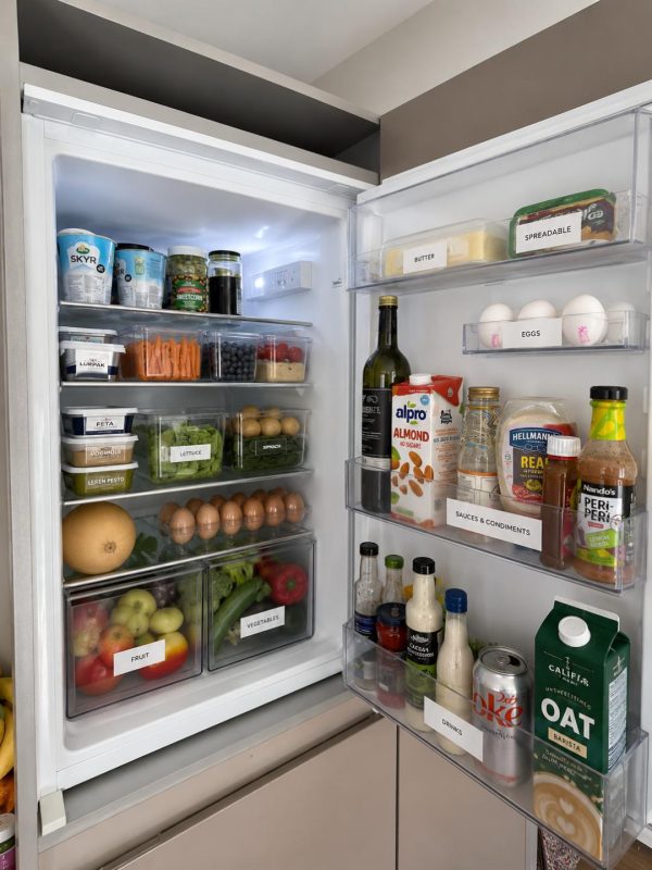 cleaning fridge